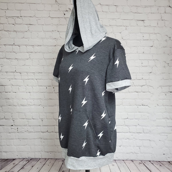 Bolt French Terry Short Sleeve Hoodie