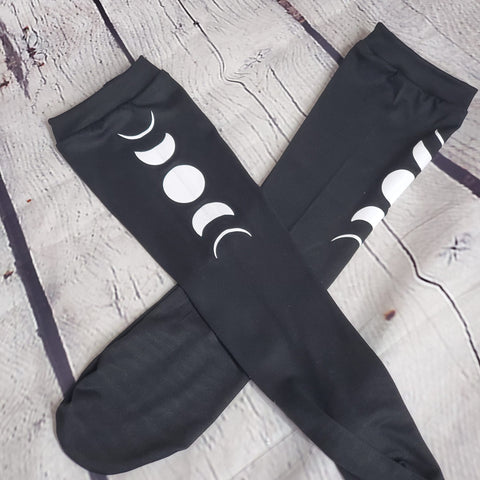 Moon Phase Knee Highs