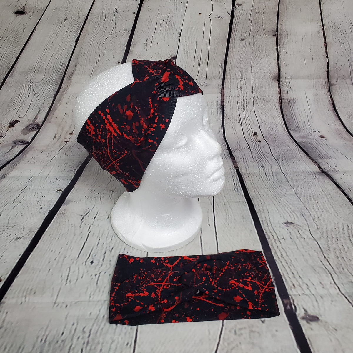 Dark Splatter Twist Headband – Altered Star Co.